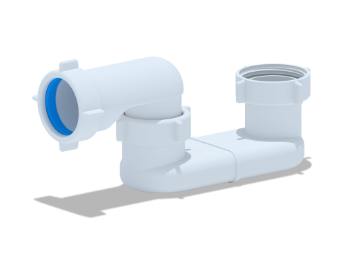 ANI Сифон для ванны 1 1/2", плоский, ANI PLAST
