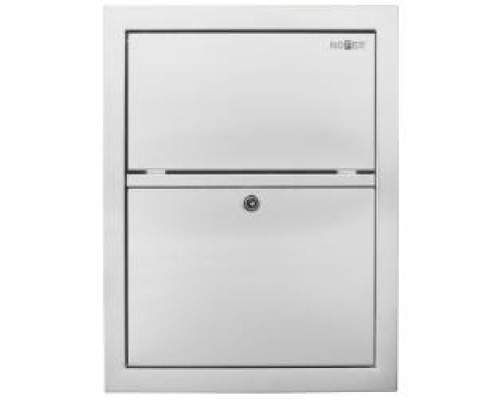 Встраиваемый в стену мусорный бак с дверью 12001.S  432*330*115 мм, шт