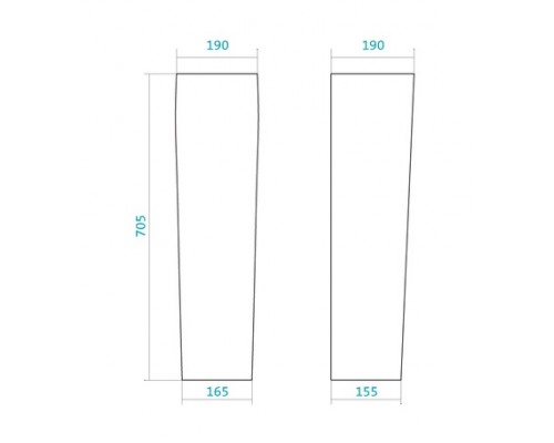 Пьедестал Santek Нео 1WH302182, цвет белый