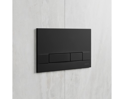 Комплект 2в1: Инсталляция Lemark PENEDA EXPERT для унитазов с кнопкой смыва BIT чёрный матовый Soft touch (9812216)