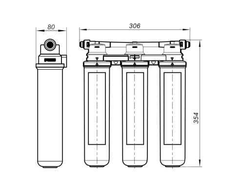Комплект Lemark Смеситель LM3074C для кухни с гибким изливом + Фильтр BASIC для очистки воды от хлора и вредных примесей (LM3074C085)