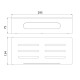 Полка для душа прямая Lemark SHELF LINE из нерж. стали с крючками, хром/вставка-пластик графит (9771043)