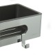 Полка для душа прямая Lemark SHELF LINE из нерж. стали с крючками, хром/вставка-пластик графит (9771043)