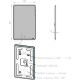 Зеркало 50x80 см Lemark Element LM50Z-E