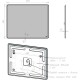 Зеркало 100x80 см Lemark Element LM100Z-E