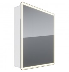 Зеркальный шкаф 70x80 см белый глянец Lemark Element LM70ZS-E