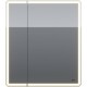 Зеркальный шкаф 70x80 см белый глянец Lemark Element LM70ZS-E