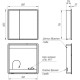 Зеркальный шкаф 80x80 см белый глянец Lemark Element LM80ZS-E