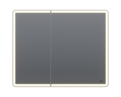 Зеркальный шкаф 100x80 см белый глянец Lemark Element LM100ZS-E