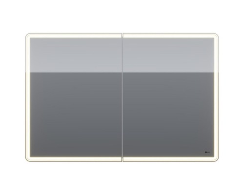 Зеркальный шкаф 120x80 см белый глянец Lemark Element LM120ZS-E