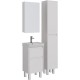 Зеркальный шкаф 45x80 см белый глянец L Lemark Universal LM45ZS-U