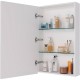 Зеркальный шкаф 50x79 см белый глянец L Lemark Universal LM50ZS-U