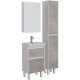 Зеркальный шкаф 50x79 см белый глянец L Lemark Universal LM50ZS-U
