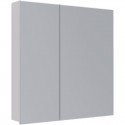 Зеркальный шкаф 80x79 см белый глянец Lemark Universal LM80ZS-U