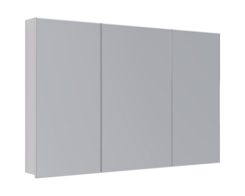 Зеркальный шкаф 120x79 см белый глянец Lemark Universal LM120ZS-U