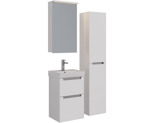 Зеркальный шкаф 45x80 см белый глянец L Lemark Zenon LM45ZS-Z