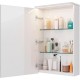 Зеркальный шкаф 50x80 см белый глянец L Lemark Zenon LM50ZS-Z