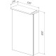 Зеркальный шкаф 50x80 см белый глянец L Lemark Zenon LM50ZS-Z