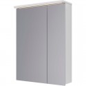 Зеркальный шкаф 60x80 см белый глянец Lemark Zenon LM60ZS-Z