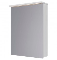Зеркальный шкаф 60x80 см белый глянец Lemark Zenon LM60ZS-Z