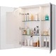 Зеркальный шкаф 70x80 см белый глянец Lemark Zenon LM70ZS-Z