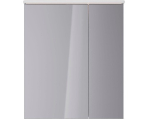 Зеркальный шкаф 70x80 см белый глянец Lemark Zenon LM70ZS-Z
