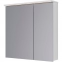 Зеркальный шкаф 80x80 см белый глянец Lemark Zenon LM80ZS-Z