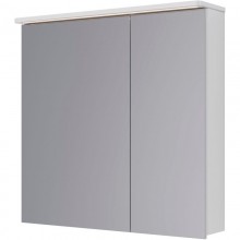 Зеркальный шкаф 80x80 см белый глянец Lemark Zenon LM80ZS-Z