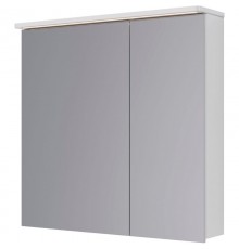 Зеркальный шкаф 80x80 см белый глянец Lemark Zenon LM80ZS-Z