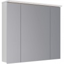 Зеркальный шкаф 90x80 см белый глянец Lemark Zenon LM90ZS-Z