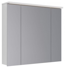 Зеркальный шкаф 90x80 см белый глянец Lemark Zenon LM90ZS-Z