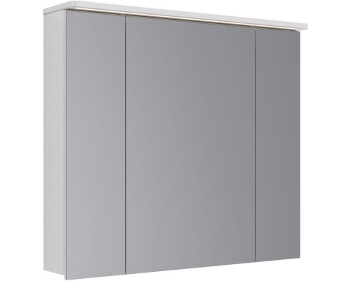 Зеркальный шкаф 90x80 см белый глянец Lemark Zenon LM90ZS-Z