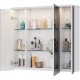 Зеркальный шкаф 90x80 см белый глянец Lemark Zenon LM90ZS-Z