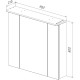 Зеркальный шкаф 90x80 см белый глянец Lemark Zenon LM90ZS-Z