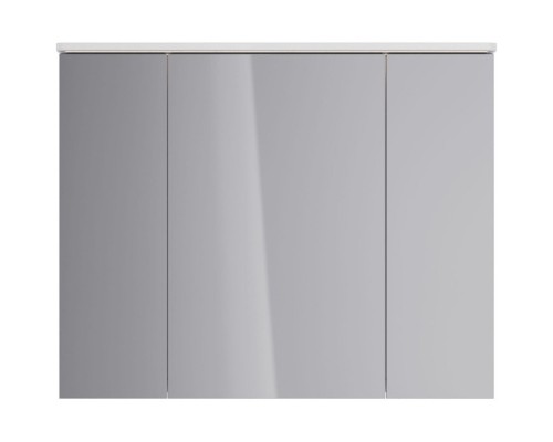 Зеркальный шкаф 100x80 см белый глянец Lemark Zenon LM100ZS-Z