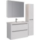 Зеркальный шкаф 100x80 см белый глянец Lemark Zenon LM100ZS-Z