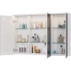 Зеркальный шкаф 120x80 см белый глянец Lemark Zenon LM120ZS-Z