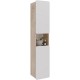 Пенал подвесной белый глянец/дуб кантри L/R Lemark Olivia LM08OL35P