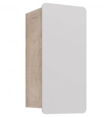 Шкаф одностворчатый 35x68 см белый глянец/дуб кантри L/R Lemark Olivia LM08OL35PL