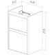 Тумба белый глянец 42,6 см Lemark Combi LM03C45T