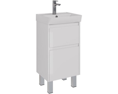 Тумба белый глянец 42,6 см Lemark Combi LM03C45T