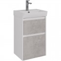Тумба белый глянец/бетон 42,6 см Lemark Combi LM03C45T-Beton Тумба белый глянец/бетон 42,6 см Lemark Combi LM03C45T-Beton