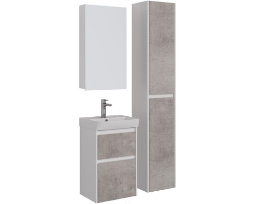 Тумба белый глянец/бетон 42,6 см Lemark Combi LM03C45T-Beton