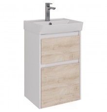 Тумба дуб кантри/белый глянец 42,6 см Lemark Combi LM03C45T-dub