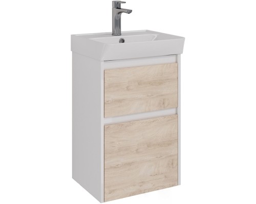 Тумба дуб кантри/белый глянец 42,6 см Lemark Combi LM03C45T-dub