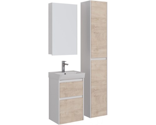 Тумба дуб кантри/белый глянец 42,6 см Lemark Combi LM03C45T-dub