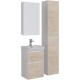 Тумба дуб кантри/белый глянец 42,6 см Lemark Combi LM03C45T-dub