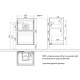 Тумба дуб кантри/белый глянец 42,6 см Lemark Combi LM03C45T-dub