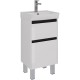 Тумба белый глянец/черный 42,6 см Lemark Combi LM03C45T-black
