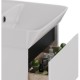 Тумба белый глянец/черный 42,6 см Lemark Combi LM03C45T-black